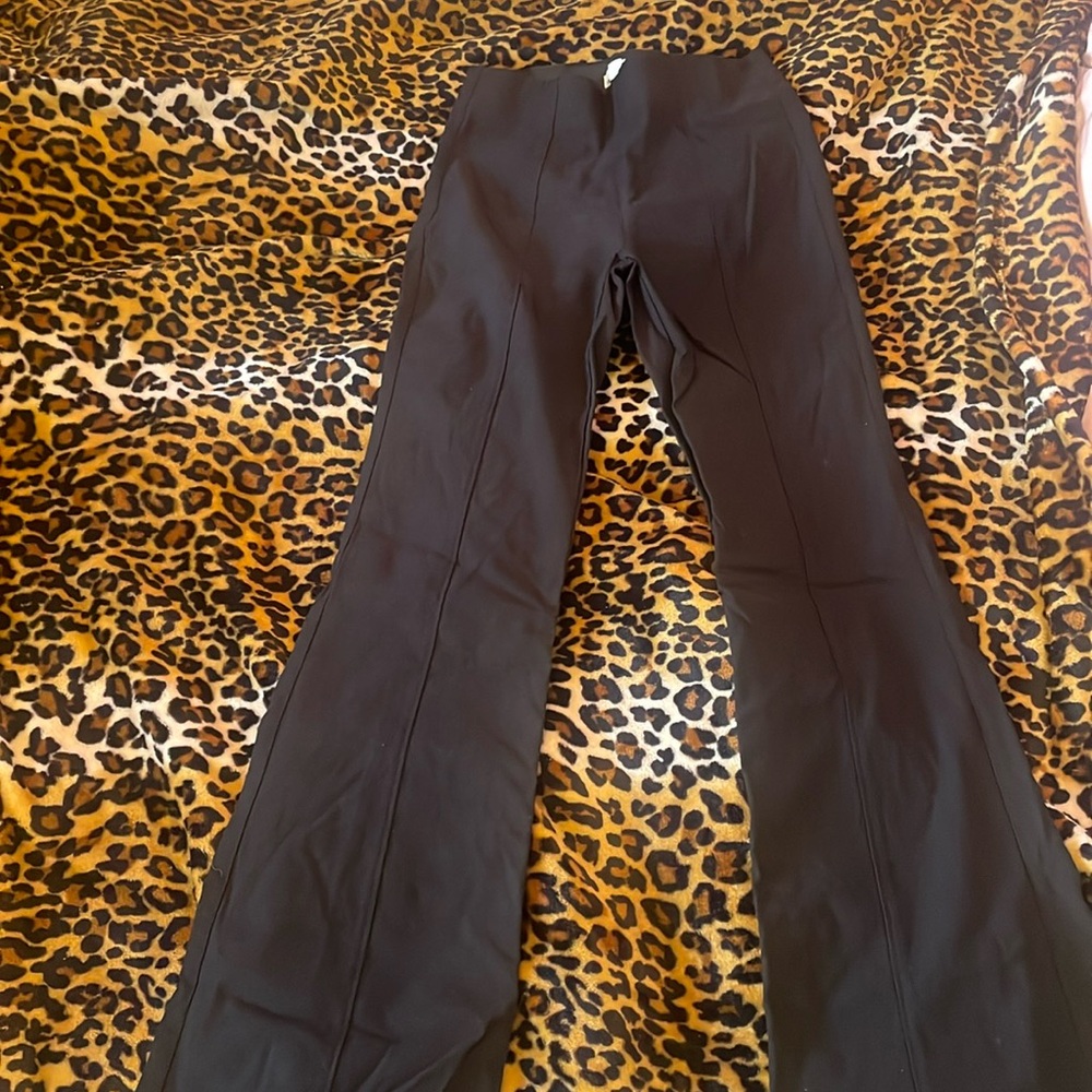 Black flare pants